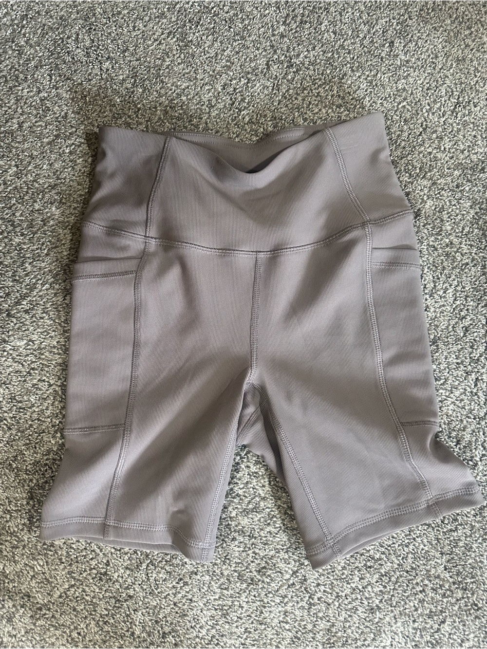 High-Rise Taupe Women’s Bike Shorts